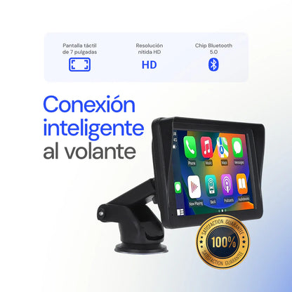 Pantalla 7" CarPlay Android Auto + Cámara de Regalo